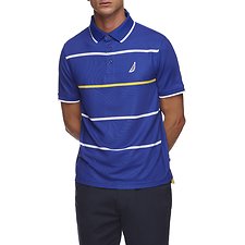 Image of Nautica  NAVTECH COLOUR POP STRIPE POLO SHIRT