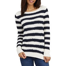 Image of Nautica  STRIPED CABLE KNIT SWEATER