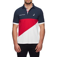 Image of Nautica NAVY NAVTECH SIGNAL BLOCKED  POLO