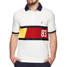 Image of Nautica MARSHMELLOW N83 PERFORMANCE SHORT SLEEVE POLO
