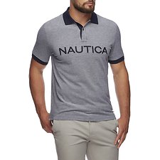Image of Nautica NAVY KAILUA LOGO SHORT SLEEVE POLO