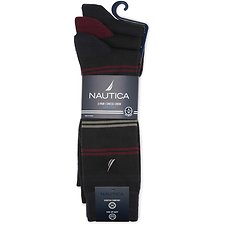 Image of Nautica BLACK NAUTICA 3PK SUPERSOFT DRESS SOCK