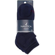 Image of Nautica NAVY NAUTICA 6PK LOWCUT SUPERSOFT SOCKS