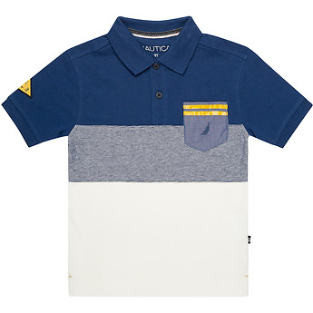 Image of Nautica  KIDS POCKET STRIPE HERITAGE POLO