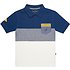 Image of Nautica DARK BLUE KIDS POCKET STRIPE HERITAGE POLO