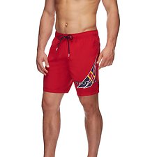 Image of Nautica NAUTICA RED 18" APPLIQUED J-CLASS SWIM SHORTS