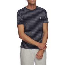 Image of Nautica NAVY SHORT SLEEVE CLASSIC STRIPE T-SHIRT