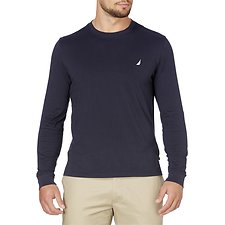 Image of Nautica NAVY CLASSIC FIT LONG SLEEVE TEE