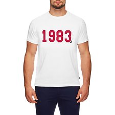 Image of Nautica BRIGHT WHITE 1983 Varsity T-shirt