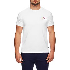 Image of Nautica BRIGHT WHITE SS CHALLENGE FLAG SHORT SLEEVE TEE