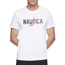 Image of Nautica BRIGHT WHITE RATHER BE SAILING SHORT SLEEVE TEE