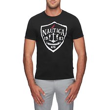 Image of Nautica TRUE BLACK THE NAUTICA CREST TEE